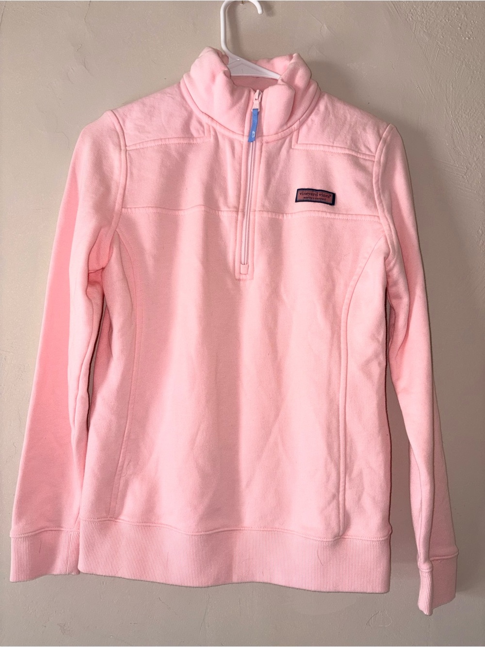 Vineyard vines pink quarter zip pullover top XS
